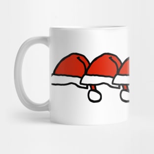 Christmas Santa Hat Five Mug